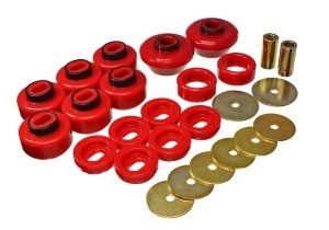 Chevrolet Silverado 1500 Body Mounts - Energy Suspension - Hyper-Flex Polyurethane - Red - `07-`13